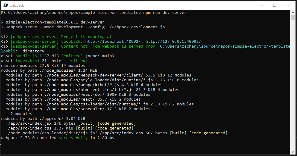 Creating an Electron application from scratch