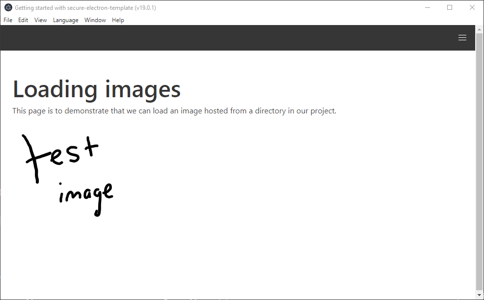 How to load images in Electron applications